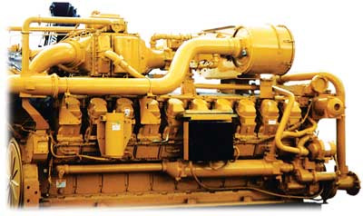 Figure 4. The Caterpillar 3520 Lean Burn Natural Gas Engine