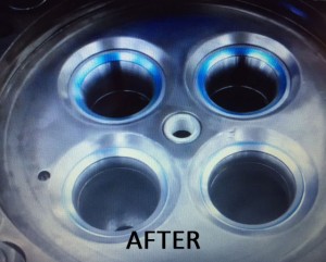 after ultrasonic cleaning