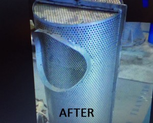 after ultrasonic cleaning